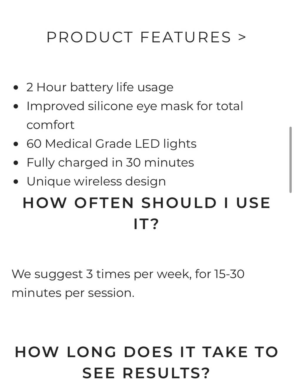 LED Facial Mask — Pink LED Therapy Mask - Picture 4 of 4